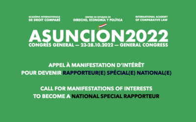 Appel à manifestation d’intérêt pour devenir rapporteur.e spécial.e national.e pour le Congrès général 2022 de l’AIDC à Asunción