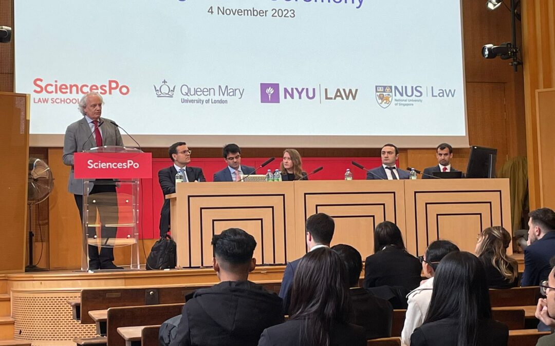 Inauguration of the 2023 edition of the Cross Examination Moot competition, Paris, France (4 November, 2023)